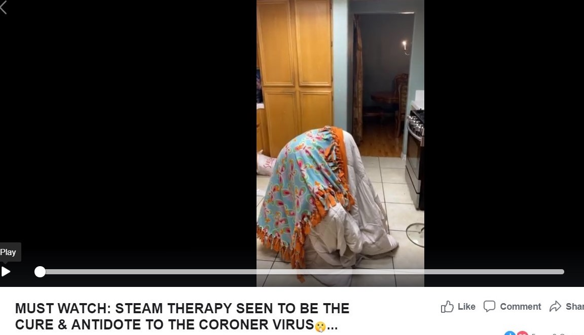 Unproven: Steam therapy cures coronavirus
