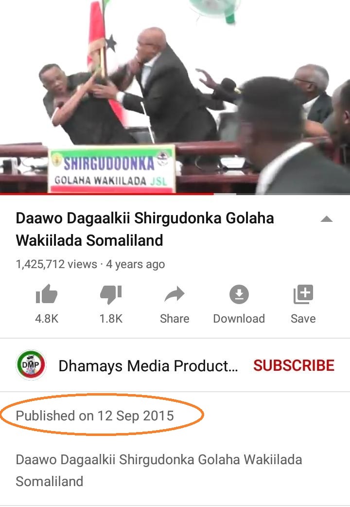 FALSE: Somali President exchanges blows with his deputy on live TV