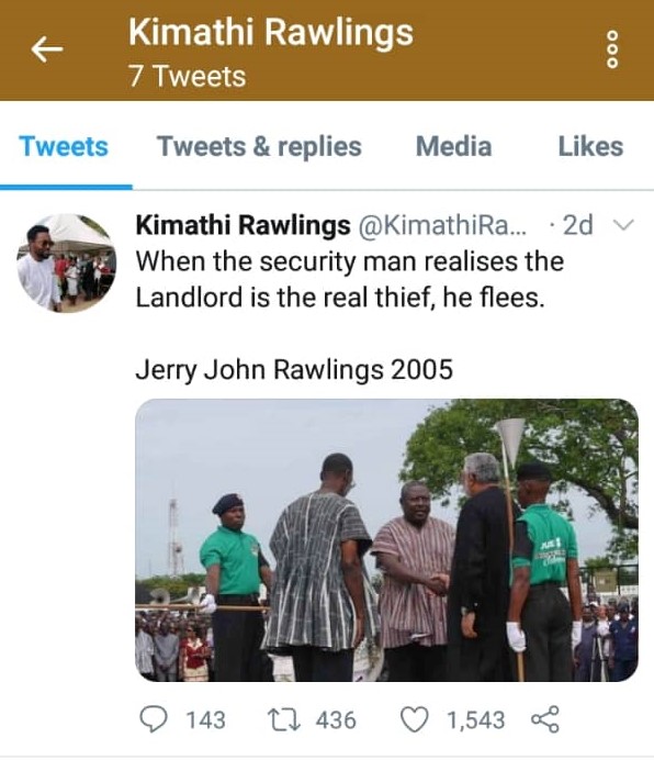 Twitter suspends fake Kimathi Rawlings account