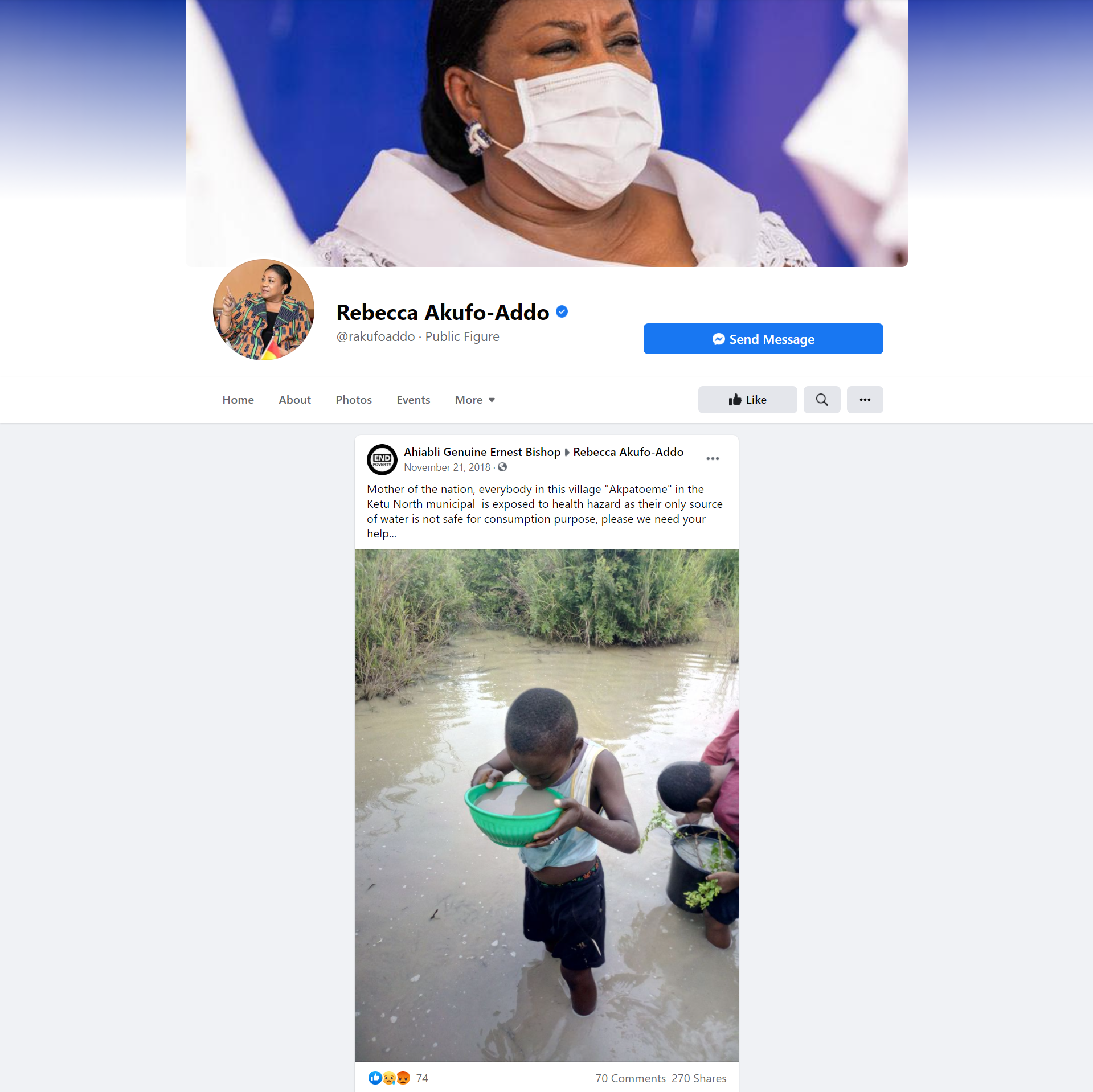 FACT-CHECK: Picture of a boy drinking dirty water shows current situation in Ghana? FACT-CHECK: Picture of a boy drinking dirty water shows current situation in Ghana?