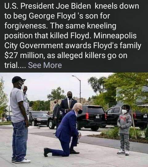 FACT-CHECK: Joe Biden DID NOT kneel before George Floyd’s son to beg for forgiveness