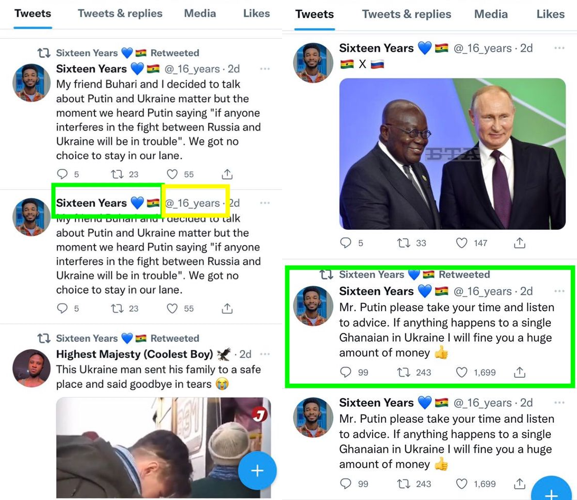 FACT-CHECK: President Akufo-Addo has NOT threatened to fine Russia if Ghanaians in Ukraine are harmed during the military attacks on the country