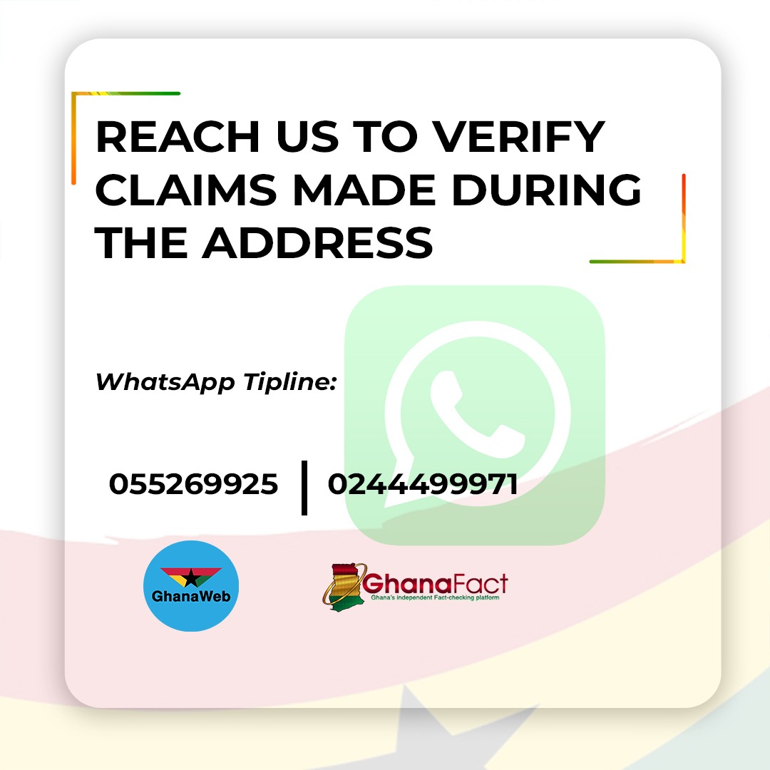 GhanaWeb and GhanaFact partner for first live fact-checking of a presidential address in Ghana