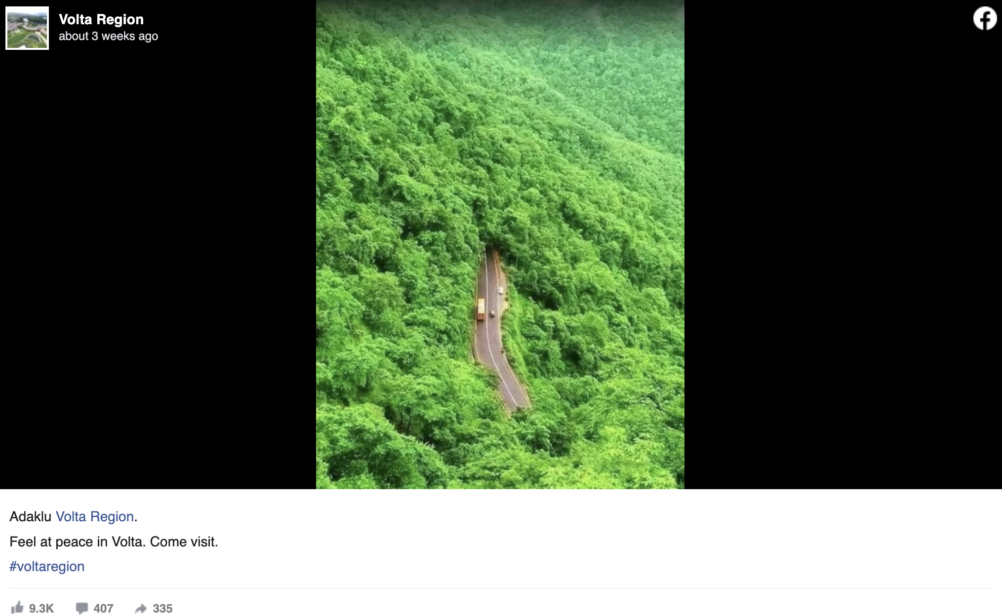 FACT-CHECK: Viral picturesque mountain forest road is NOT from Adaklu in Ghana