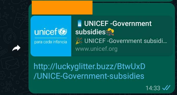 HOAX: UNICEF is NOT offering money to survey participants