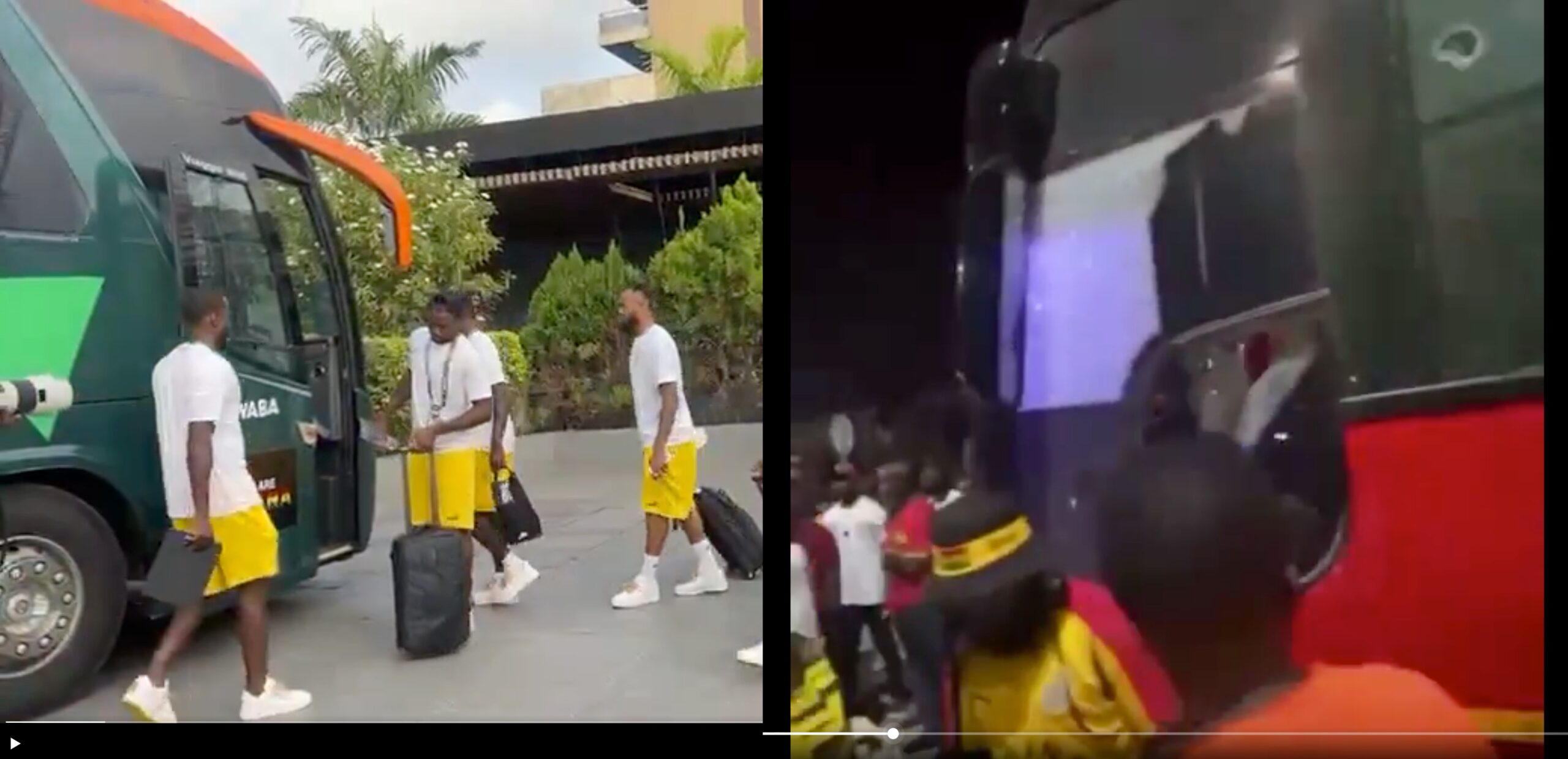 No, Black Stars team bus was not vandalised in Côte d'Ivoire