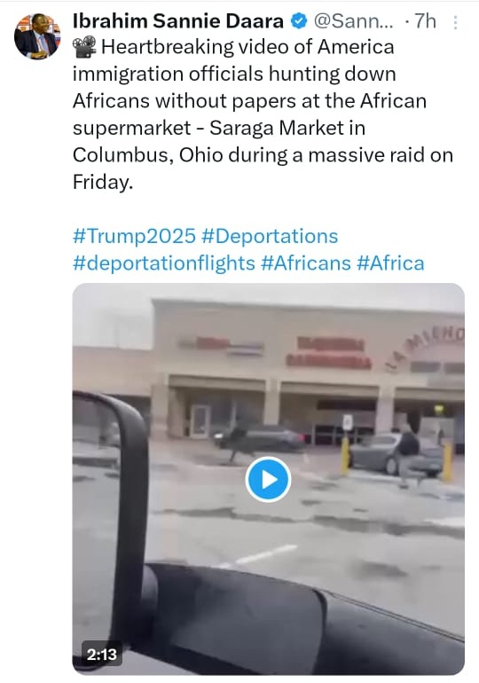 Viral video of US immigration officials hunting undocumented Africans is False