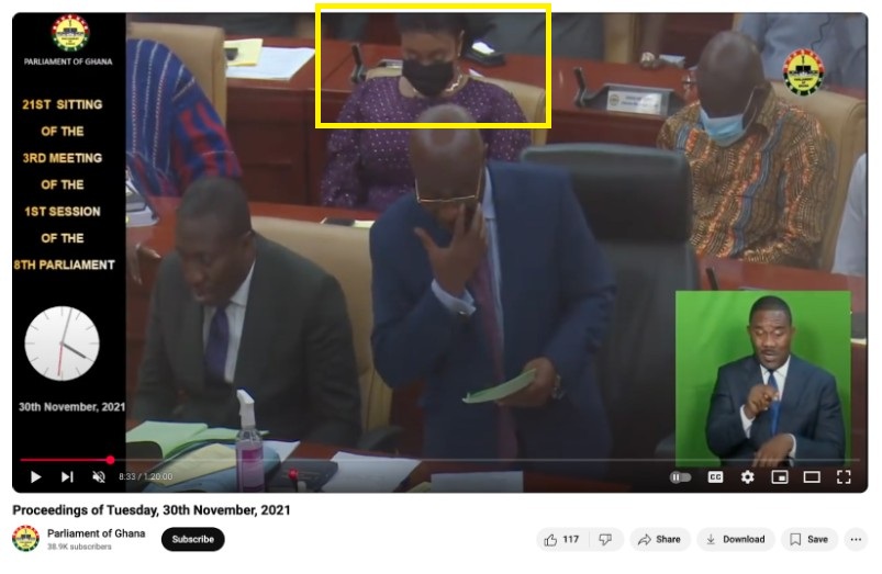 FACT-CHECK: Was Sarah Adwoa Safo impersonated during E-Levy vote in Parliament? 