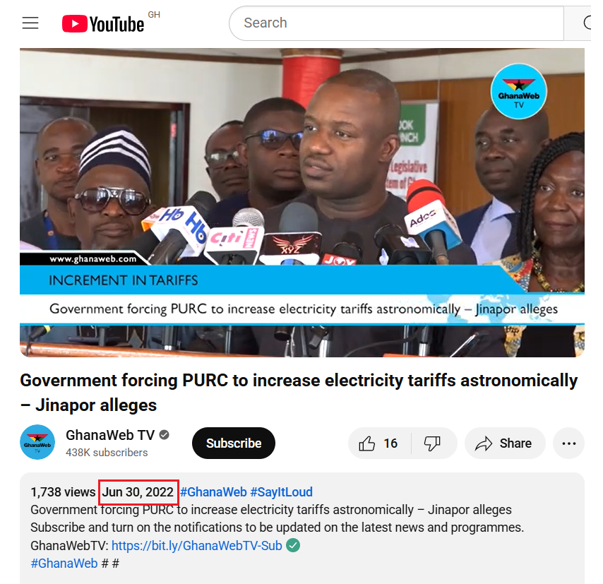 Misleading! John Jinapor did not criticise John Mahama over utility tariff hikes, circulating video is from 2022