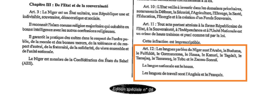 FACT-CHECK: Has Niger adopted Hausa as a new official language?