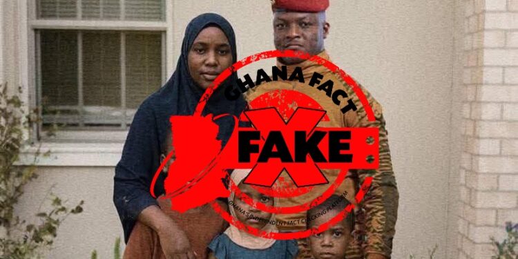 FACT-CHECK: Viral photo of Ibrahim Traore's family is manipulated 