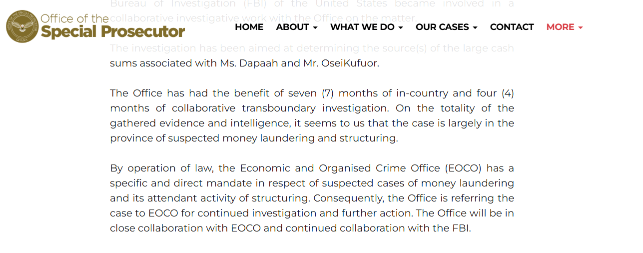 NPP MP’s claim that Cecilia Dapaah was sacked over 'missing dollar' saga is False NPP MP’s claim that Cecilia Dapaah was sacked over 'missing dollar' saga is False