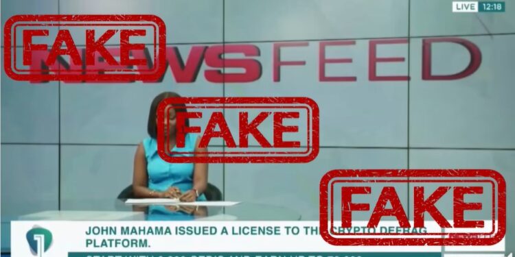 Analysis: Deepfake video of TV news item on government’s alleged support for crypto platform