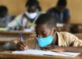 Students attending classes at the Primary school of San Pedro, in the South West of Côte d'Ivoire. 

Due to COVID-19, the schools were closed for several weeks. Today classes started, with the necessary measures. Children wear masks, wash their hands regularly and keep a social distance.

For every child, education.