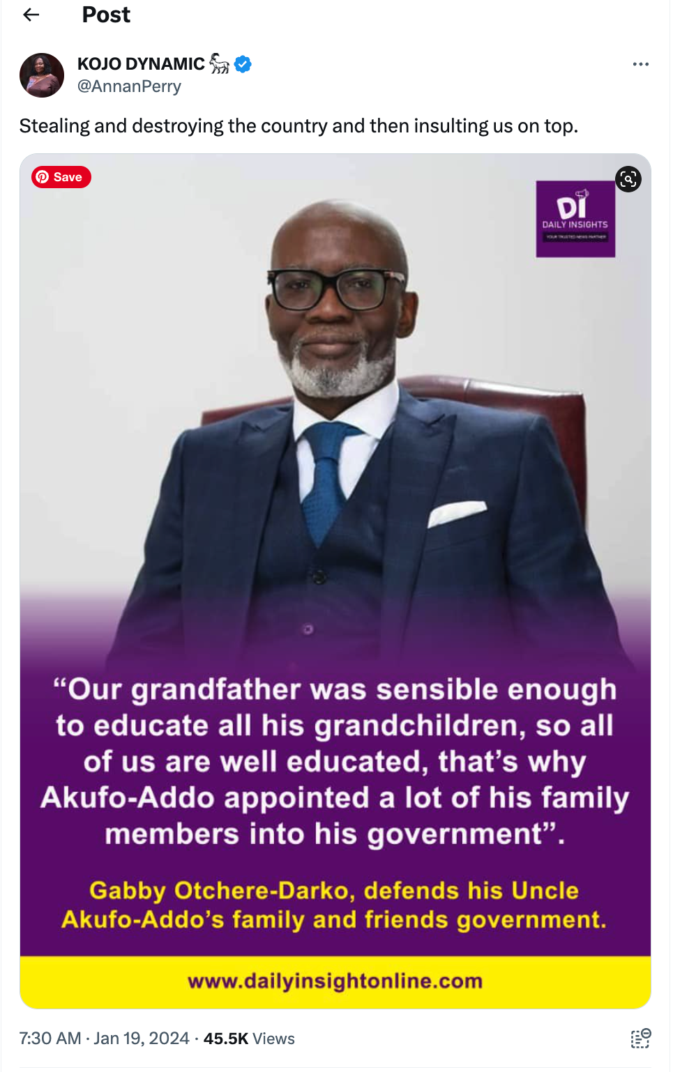 FACT-CHECK: Quote attributed to Gabby Otchere-Darko on viral flyer is misleading