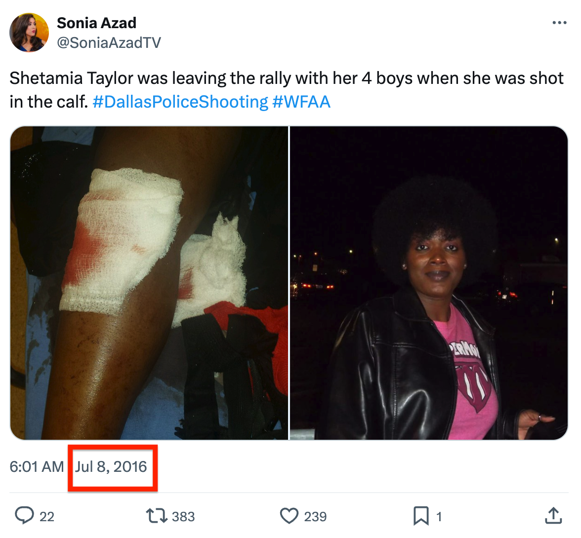 FACT-CHECK: A picture of a victim in a mass shooting in the USA portrayed online as an injured UG student attacked by John Dumelo
