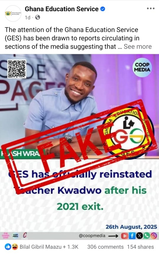 Fighting FAKE flyers - GRA, GIS, GES and UG use social media to fight misinformation