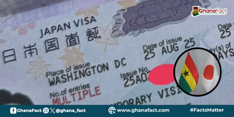 FACT-CHECK: True! Japanese visa fee is GH¢273, paid only after approval  