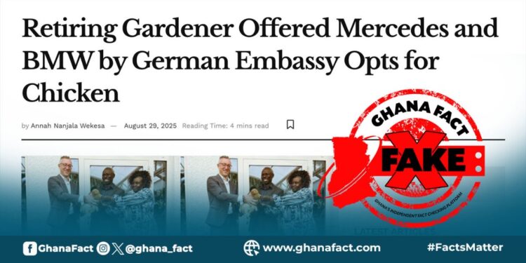 FACT-CHECK: TV3, Citi FM amplify fake story of Kenyan gardener who chose chicken gift over BMW, Benz