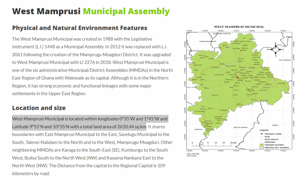 FACT-CHECK: Walewale MP’s claim that his constituency is bigger than Greater Accra Region is False