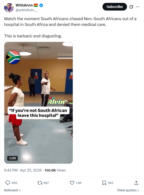 Xenophobic violence in South Africa: Two 2025 'hospital eviction' videos being recirculated in Ghana