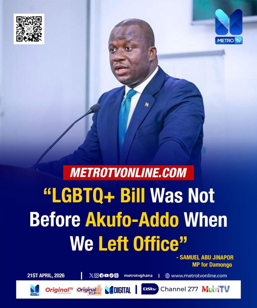 True! LGBTQ+ bill was not before Akufo-Addo when he left office