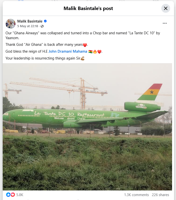 FACT-CHECK: Viral claims that Air Ghana is a new national airline is False