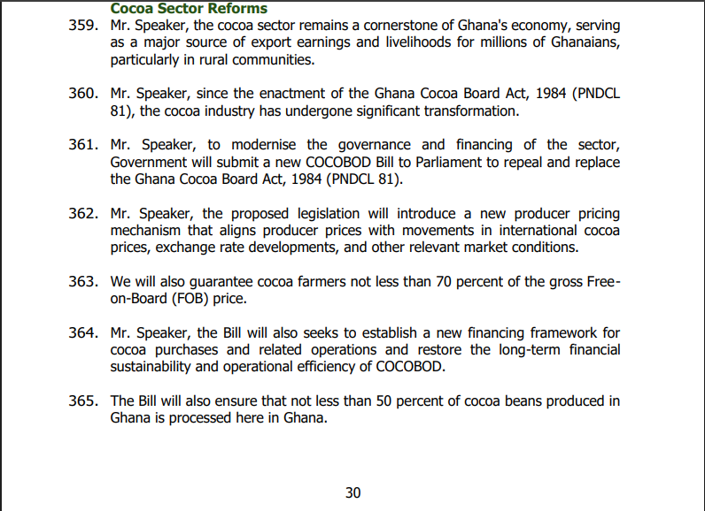 Afenyo-Markin’s claim that 2026 mid-year budget had no policy announcement on cocoa sector is false Afenyo-Markin’s claim that 2026 mid-year budget had no policy announcement on cocoa sector is false