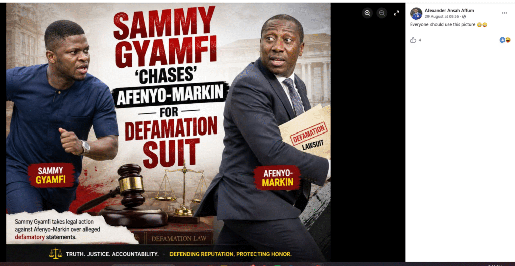 Afenyo-Markin - Sammy Gyamfi GoldBod saga: The use of AI, manipulated content in social media conversations Afenyo-Markin - Sammy Gyamfi GoldBod saga: The use of AI, manipulated content in social media conversations