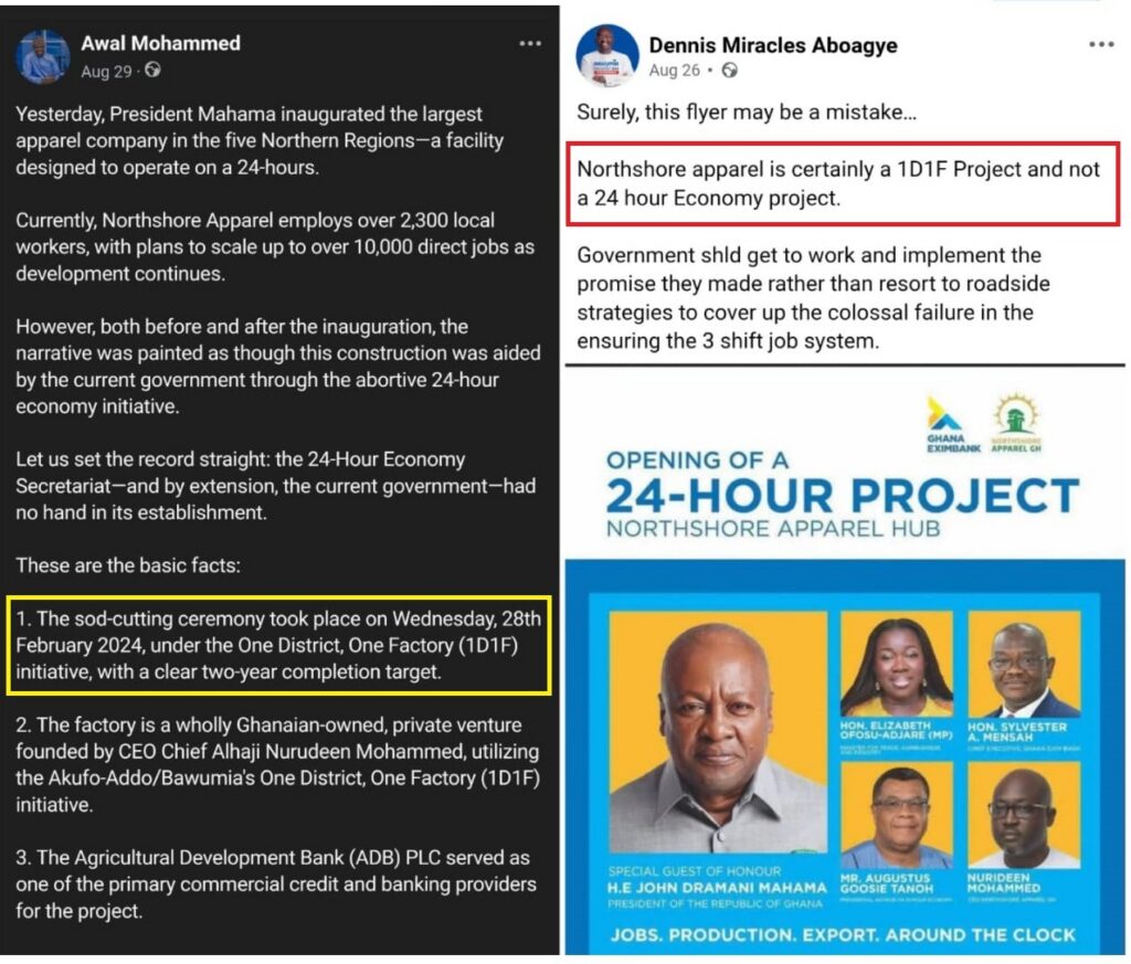 1D1F vs. 24-Hour Project: The Savelugu-based Northshore Apparel Hub is none of both 1D1F vs. 24-Hour Project: The Savelugu-based Northshore Apparel Hub is none of both