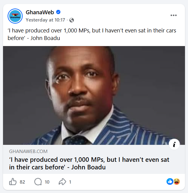 Has the NPP produced over 1,000 MPs? John Boadu’s claim fact-checked